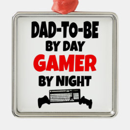 Gamer Dad-To-Be Metalen Ornament