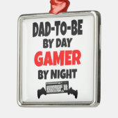 Gamer Dad-To-Be Metalen Ornament (Links)
