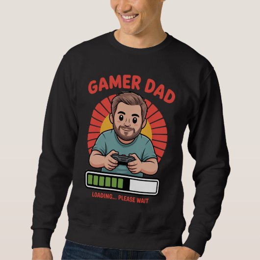 Gamer Dad tshirt for video game lovers and fathers (Voorkant)