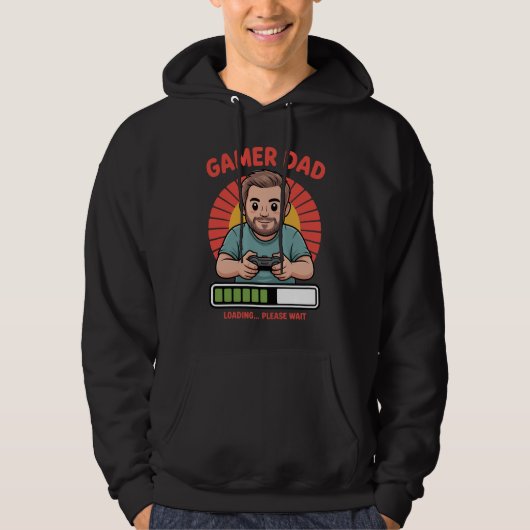 Gamer Dad tshirt for video game lovers and fathers (Voorkant)