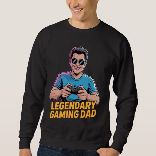 Gamer dad tshirt Legendary Gamer Dad (Voorkant)