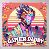 Gamer Daddy Happy Vaderdag | Poster (Voorkant)