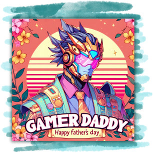 Gamer Daddy Happy Vaderdag   Poster