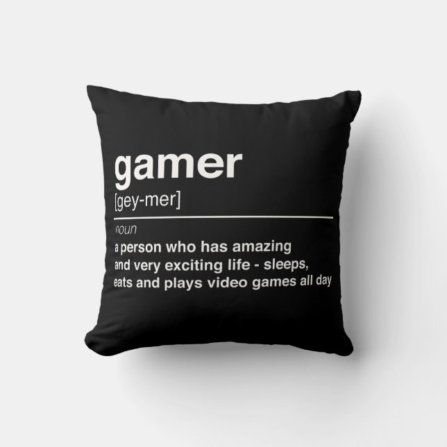 Gamer definitie kussen (Voorkant)