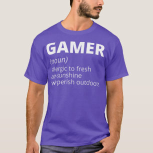 Gamer Definition t-shirt Funny Gaming Video Game P