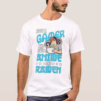 Gamer die houdt van Anime en Ramen T-shirt