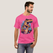 Gamer Dinosaur T Rex Esthetische Dinosaurus Spelen T-shirt (Voorkant volledig)