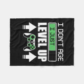 Gamer Do Not Age I Just Level Up Fleece Deken (Voorkant (Horizontaal))