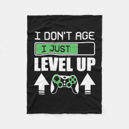 Gamer Do Not Age I Just Level Up Fleece Deken