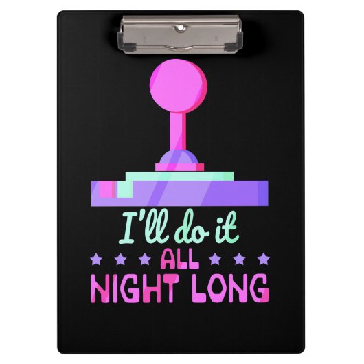 Gamer doet het de hele nacht klembord (Voorkant)
