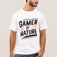 Gamer door natuur, gaming T-shirts