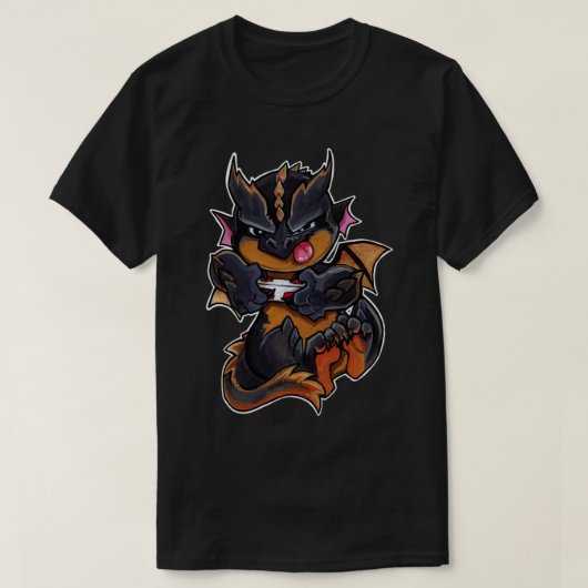 Gamer dragon t-shirt (Design voorkant)