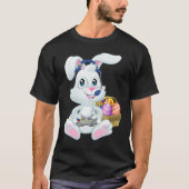 Gamer Easter Bunny Rabbit Video Game Player with C T-shirt (Voorkant)