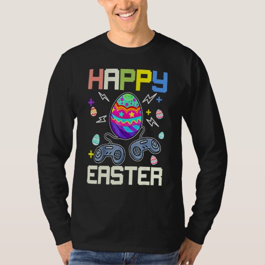 Gamer Easter Egg Video Game Boys T-shirt (Voorkant)
