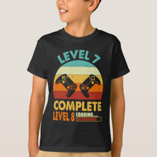 Gamer Echtgenote Getrouwd Level 7 Voltooid Level 8 T-shirt