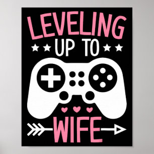 Gamer Echtgenote Moeder Leveling Up Naar Echtgenot Poster
