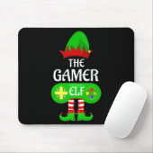 Gamer Elf Christmas Family Video Gaming Elf Squad Muismat (Met muis)