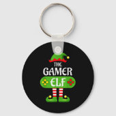 Gamer Elf Christmas Matching Group Family Sleutelhanger (Voorkant)