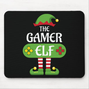 Gamer Elf-kerstgroep familie Muismat