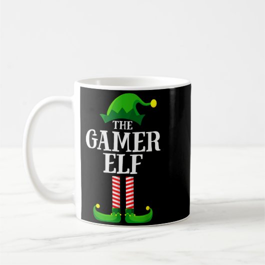 Gamer Elf Matching Family Group Christmas Party Py Koffiemok (Links)