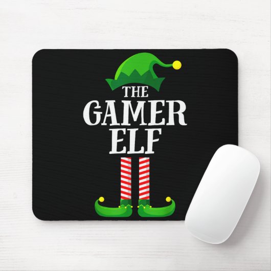 Gamer Elf Matching Family Group Christmas Party Py Muismat (Met muis)