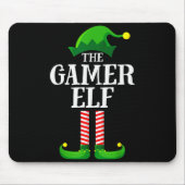 Gamer Elf Matching Family Group Christmas Party Py Muismat (Voorkant)