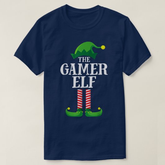Gamer Elf Matching Family Group kerstparty Pa T-shirt (Design voorkant)