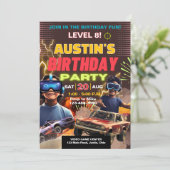 Gamer Elke Leeftijd Jongens of Meisjes Verjaardag Kaart (Staand voorkant)