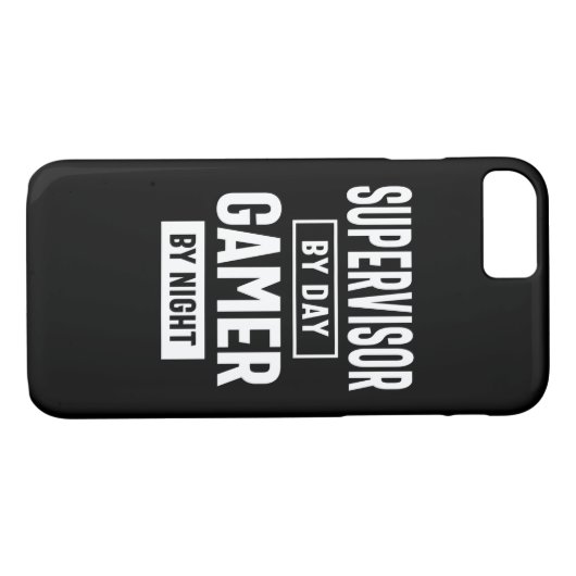 Gamer- en Supervisor-taaktitel Case-Mate iPhone Case (Achterkant (Horizontaal))