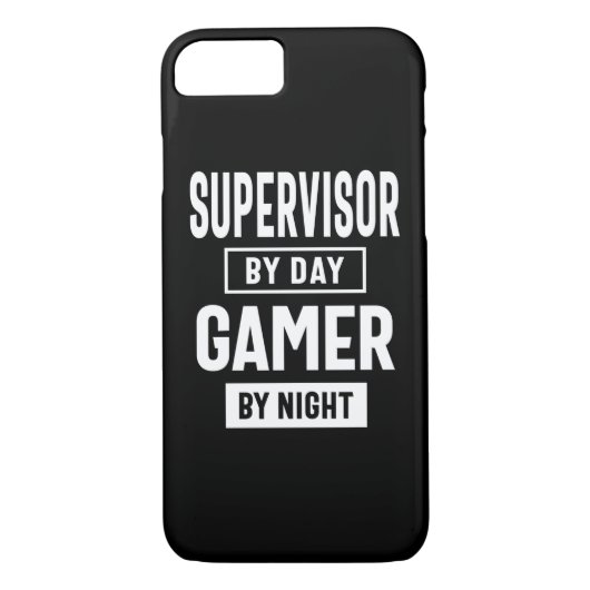 Gamer- en Supervisor-taaktitel Case-Mate iPhone Case (Achterkant)