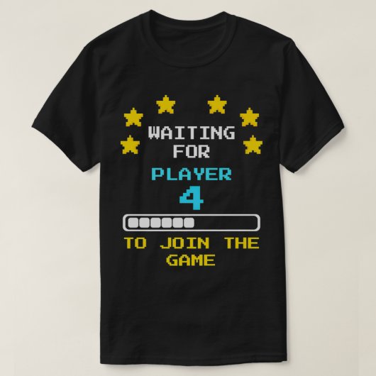 Gamer Epectant mam pa Player 4 Loading Baby Annou T-shirt (Design voorkant)