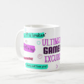 Gamer Excuses Mug – I’m Not Losing, I’m Lagging Koffiemok (Voorkant links)