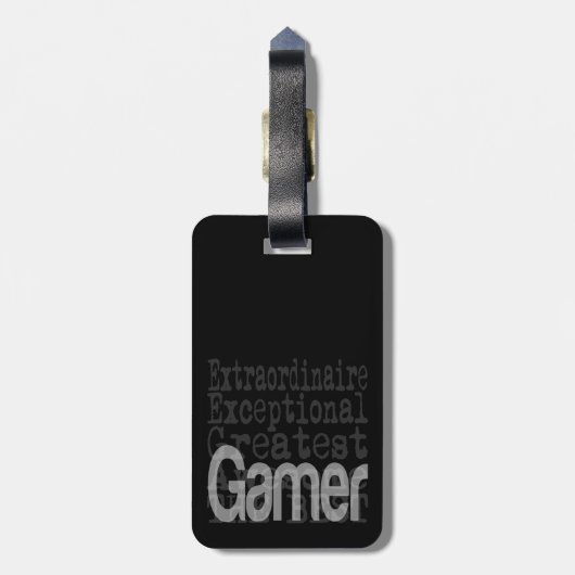 Gamer Extraordinaire Bagagelabel (Achterkant verticaal)