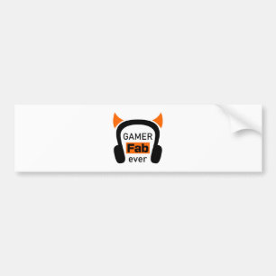 gamer fab-ever bumpersticker