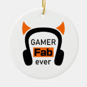 gamer fab-ever keramisch ornament (Voorkant)