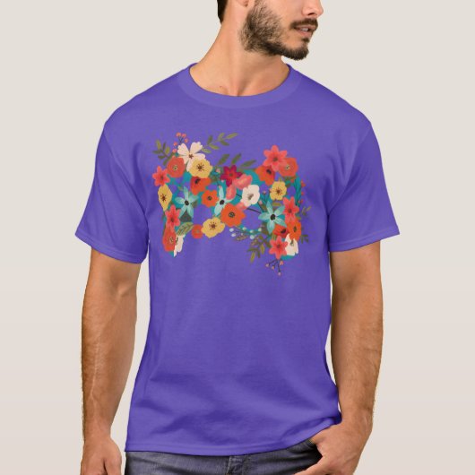 Gamer Floral Gaming Flower Video Games Controller  T-shirt (Voorkant)