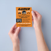 Gamer for Life, Computer Repair Specialist Advert Flyer (Hand)