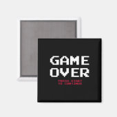Gamer Game Over Magneet (Voorkant / Achterkant)