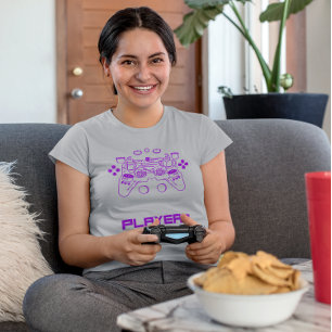 Gamer Game Speler #1 Gamer Console Kunst T-shirt