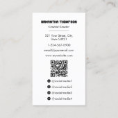 Gamer Game Tester Content Creator Volledige foto Visitekaartje (Achterkant)