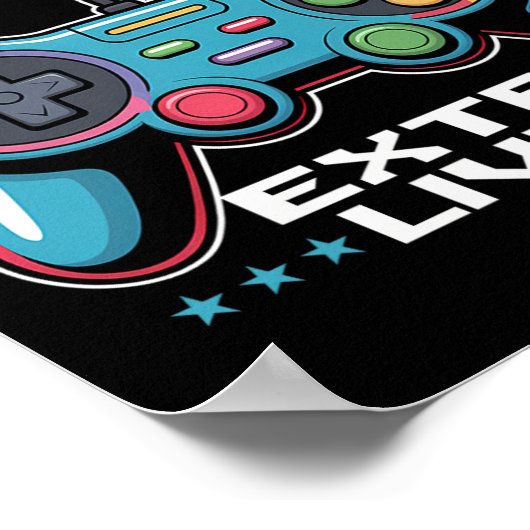 Gamer Gamecontroller Videogame 1  Poster (Hoek)
