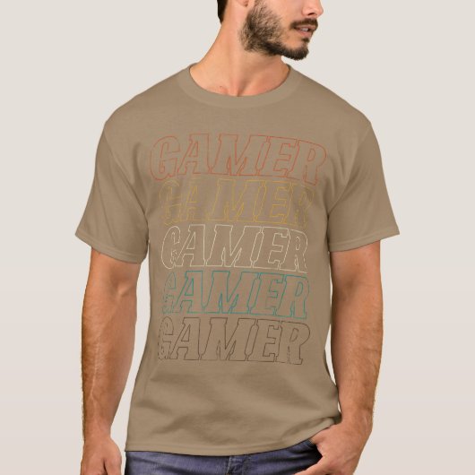 Gamer Gamen grappig T-shirt (Voorkant)