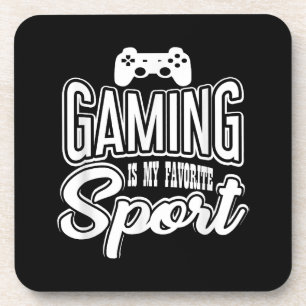 Gamer - Gamen is mijn favoriete sport Bier Onderzetter