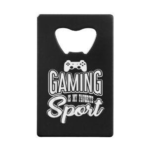 Gamer - Gamen is mijn favoriete sport Creditkaart Flessenopener