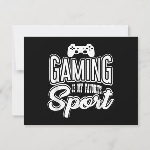 Gamer - Gamen is mijn favoriete sport Feestdagenkaart