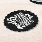 Gamer - Gamen is mijn favoriete sport Kartonnen Onderzetters (Gekanteld)