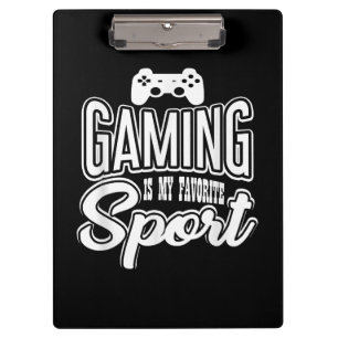 Gamer - Gamen is mijn favoriete sport Klembord