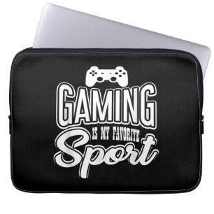 Gamer - Gamen is mijn favoriete sport Laptop Sleeve