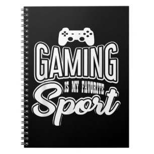 Gamer - Gamen is mijn favoriete sport Notitieboek