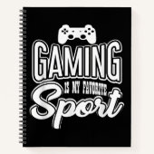 Gamer - Gamen is mijn favoriete sport Notitieboek (Voorkant)